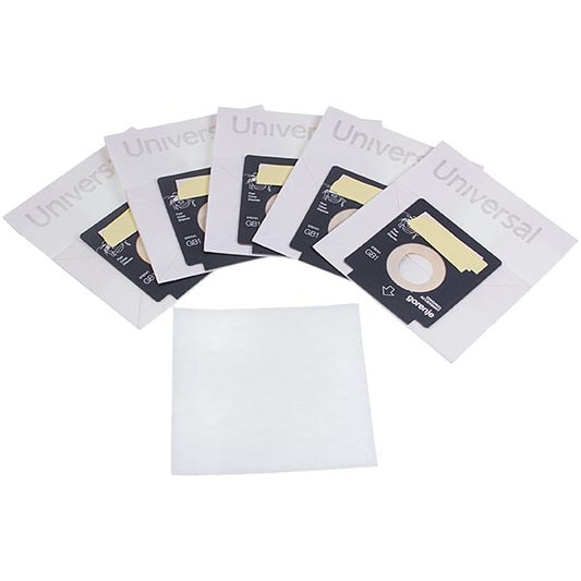 Set of Paper Bags (5pcs) + Motor Filter (Micro) GB1PBU for Vacuum Cleaner Gorenje 570741