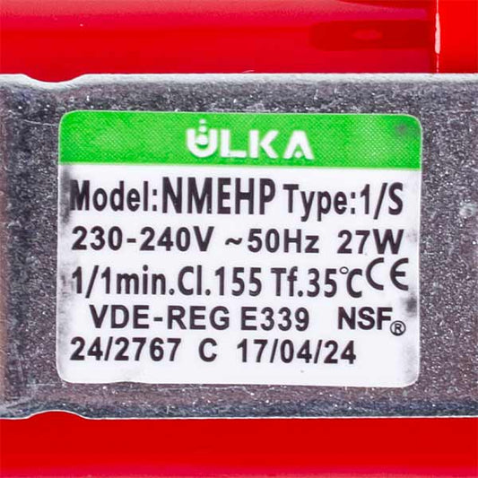 Delonghi Steam Generator Pump 27W ULKA Type NMEHP 1/S 5112810081