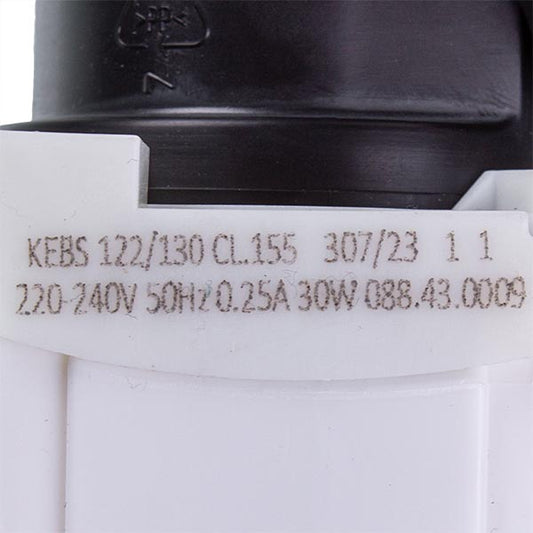 Pump (Drain Pump) for Washing Machine Compatible with Ariston C00309709 Copreci 25 W KEBS108/019A (paired rear contacts, with 4 latches)