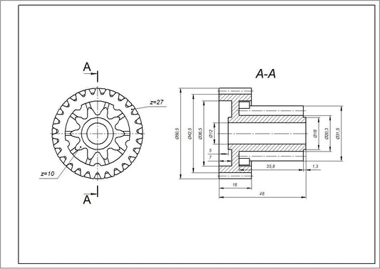 Braun Meat Grinder Small Gear 67001026