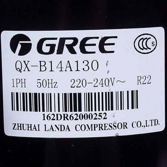 Compressor For Air Conditioner 7 Landa QX-B14A130 (Gree), R-22