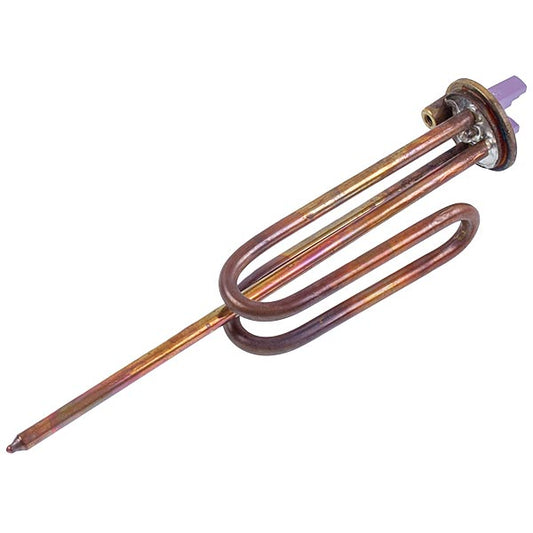 Water Heater Element Compatible with Ariston, Bosch, Tesy 184281 RECO 2000W (copper, with short legs), 48mm flange (for M6 anode)