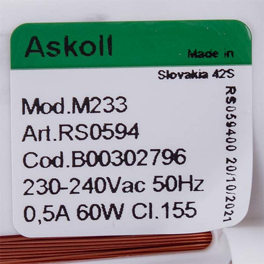 Indesit, Ariston Dishwasher Circulation Pump 60W C00272798