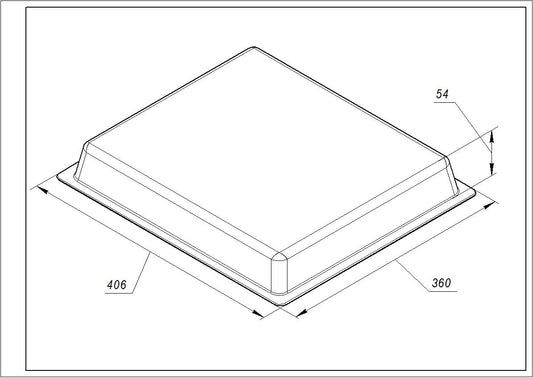 Gorenje Baking Tray for Oven AC036 406x360x54mm 334773 (691334)