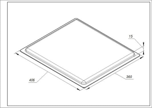 Gorenje Baking Tray for Oven AC037 406x360x15mm 334774 (691338)
