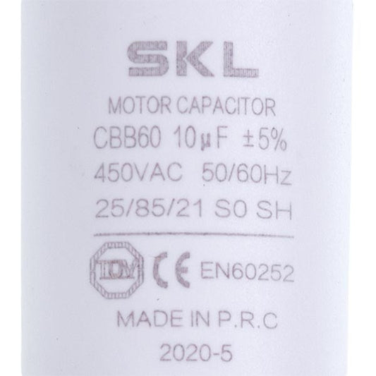 Washing Machine Capacitor 10uF 450V CBB60