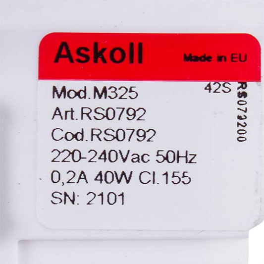Pump (Drain Pump) for Washing Machine Compatible with Indesit C00286911 40W M325 (paired rear contacts; for 3 self-tapping screws)