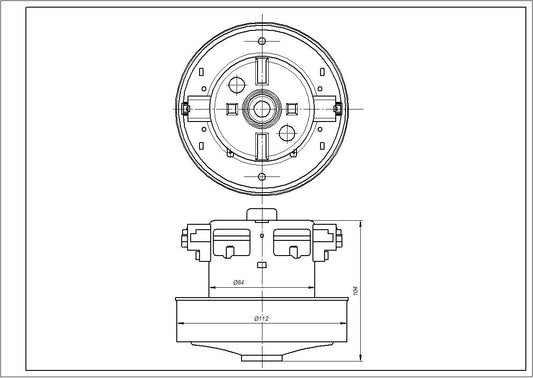 Rowenta RS-RT900070 Vacuum Cleaner Motor 2000W
