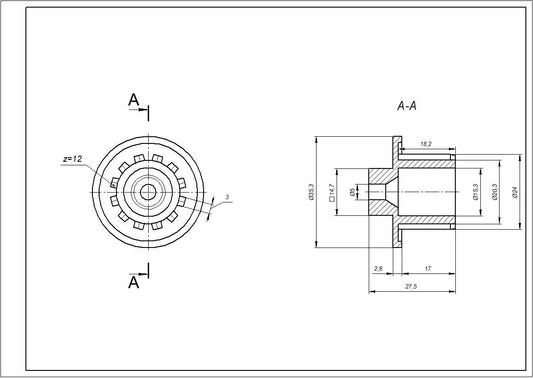 Meat Grinder Drive Coupling Compatible with Zelmer 86.1203 (Poland)
