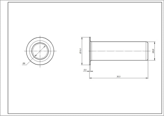 Heating Element Hole Plug for Washing Machine Compatible with Indesit C00087885 D=10 mm