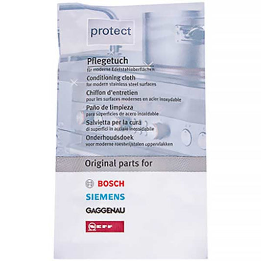 Bosch Conditioning Cloths for Stainless Steel Surfaces 00311134 5 in pack.