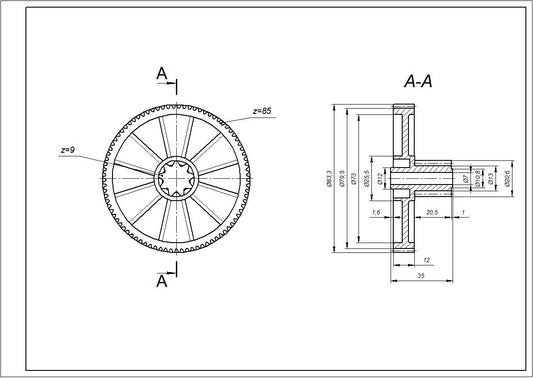 Kenwood Meat Grinder Big Gear KW715564