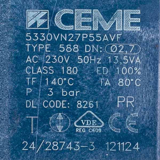 DeLonghi Coffee Machine Solenoid Valve 5330VN2.7P55AVF 5213218261