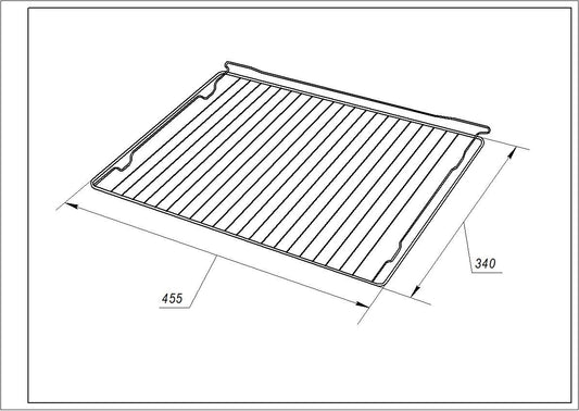 Wire Shelf for Oven Gorenje 860954 AC054 455x340mm