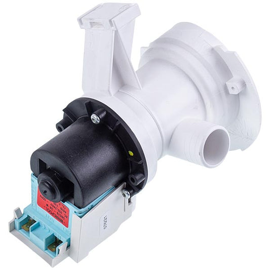 Pump (Drain Pump) for Washing Machine Compatible with Whirlpool 481236018529 Plaset 34 W 58578 (separate rear contacts; for 3 self-tapping screws)