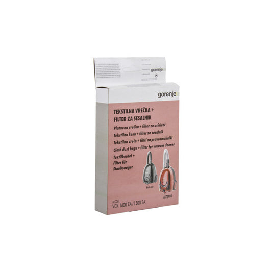 Gorenje 151805 Cloth Dust Bag + Motor Filter for Vacuum Cleaner