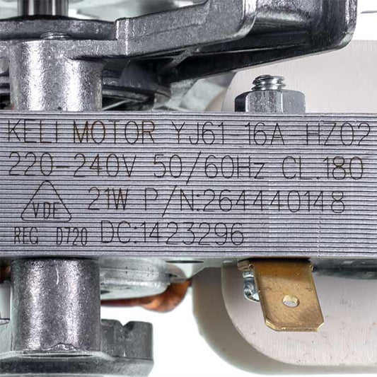 Convection Fan Motor for Oven Beko 264440102 YJ61-16A-HZ02 21W
