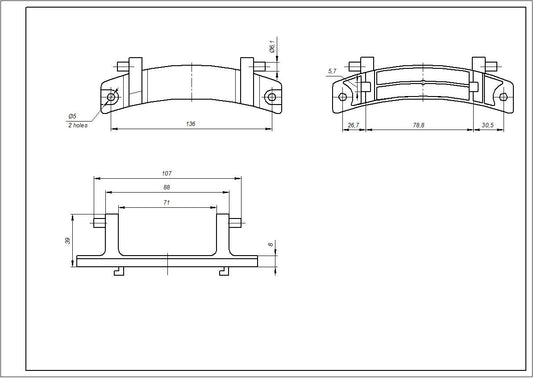 Candy Washing Machine Door Hinge 49001262