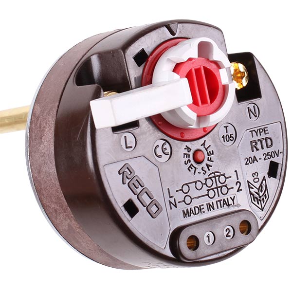 Water Heater Thermostat RTD 74/92°C RECO