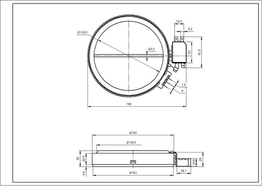 Indesit Hotplate Element C00139052 1200W