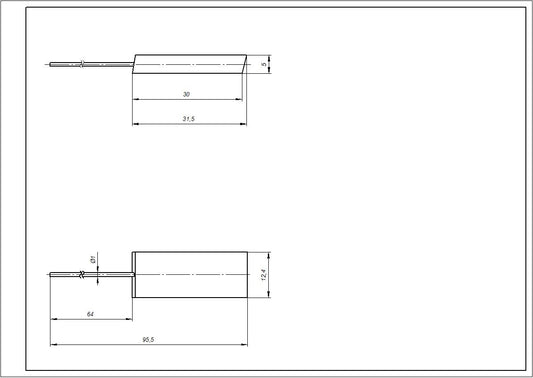 Motor Brushes for Washing Machine Whirlpool 481281719413 (2 pcs.) rod (without housing) 12.5x5x33
