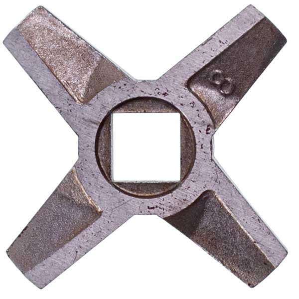 Meat Grinder Cross Knife Compatible with Zelmer ZMMA028X (A863109.00) 10003883 D=55.5mm s=5mm Hole=10x10mm NR8 (double-sided)