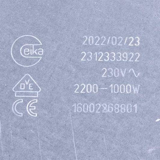 Indesit Glass Ceramic Dual Hob Hotplate Element 2200/1000W C00261917