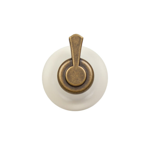Cooker Knob Gorenje 483963 white/bronze