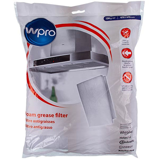 Wpro Universal Grease Filter 470x970mm 484000008523