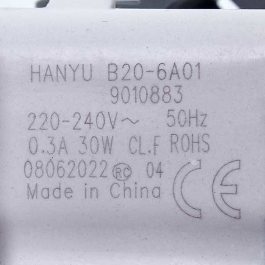 Pump (Drain Pump) for Washing Machine Compatible with Ardo 651065248 Hanyu 30 W B20-6A01 (separate rear contacts; with 8 latches)