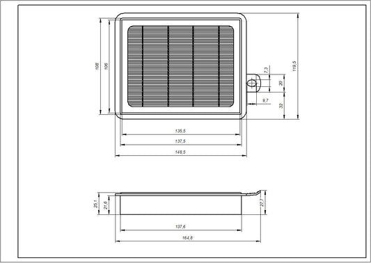 HEPA Filter Compatible with AEG/Electrolux/Philips/Thomas 9001677682