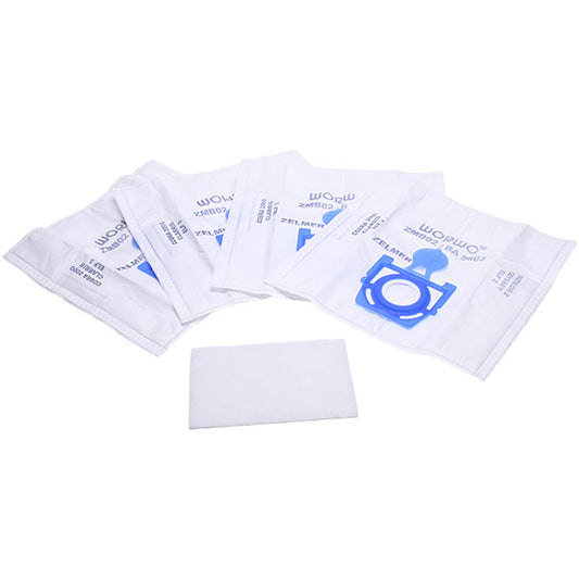 Vacuum Cleaner Dust Bag Set ZMB02K WORWO (4 pcs) Compatible with Zelmer \ Bosch