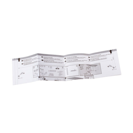 Electrolux Dishwasher Door Mounting Template 140035669138