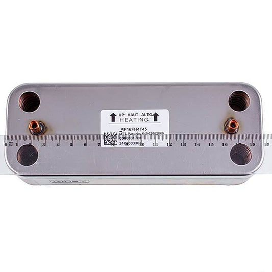 DHW Plate Heat Exchanger (16 plates) for Gas Boiler Ariston 65104333