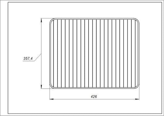Electrolux Wire Shelf for Oven 140066595012 426x357,4mm