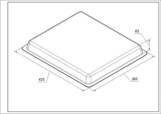 Gorenje 565080 Enamelled Oven Baking Tray 425x360x65mm