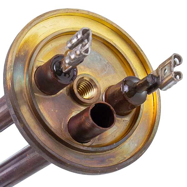 Water Heater Element Compatible with Ariston, Gorenje, Bosch, Tiki, Tesy 184281 RECO 2000W (copper, on extended legs), 48mm flange (for M5 anode)