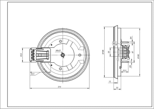 Gorenje 18.18453.002 Hotplate Element 1500W