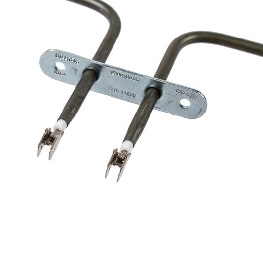 Oven Lower Heating Element Compatible with Zanussi 570338040 1100W 230V B=344mm L=333mm