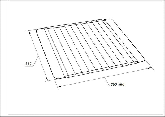 Universal Oven Grid sliding 350-560x315mm