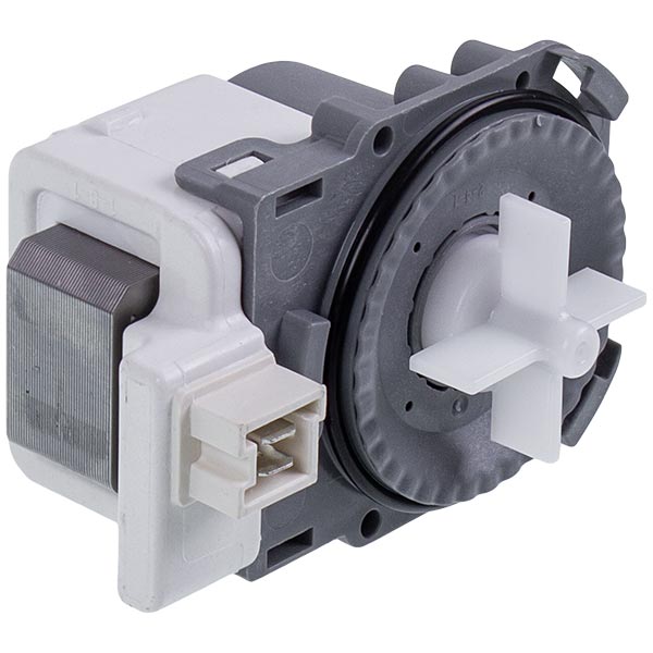 Pump (Drain Pump) for Washing Machine Compatible with Indesit C00266228 Hanyu 30 W B20-6AZC (Paired front contacts; with 3 latches)