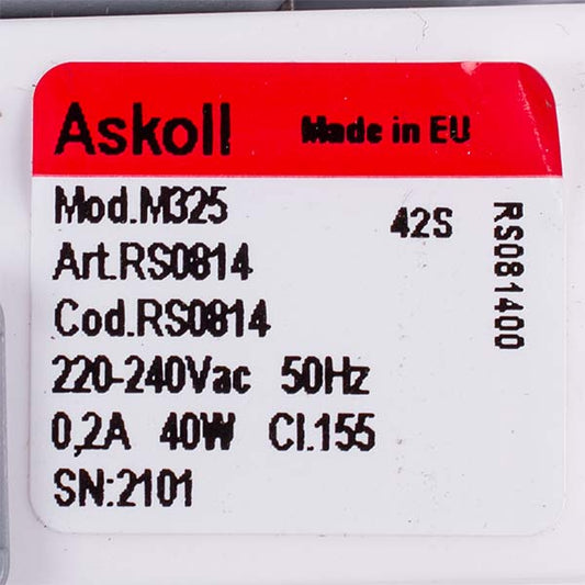 Pump (Drain Pump) for Washing Machine Compatible with Bosch 00141896 Askoll (assembled) 30 W М50 (paired front contacts, with 3 latches)