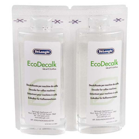 Coffee Machine Descaler DeLonghi AS00006368 DLSC200 EcoDecalk 2pcs x100ml