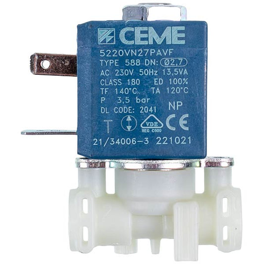 DeLonghi Coffee Machine CEME Solenoid Valve 5213222041 5220VN27PAVF 230V 13.5VA