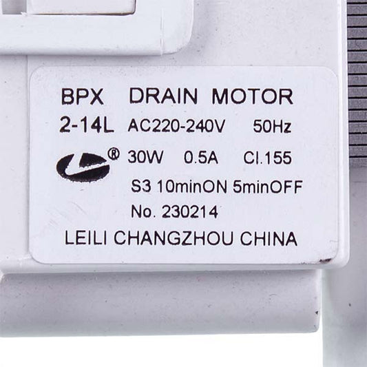 Dishwasher LEILI 30W Pump Compatible with Electrolux 140000738017 BPX2-14L