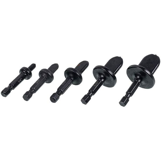 Drill set for pipe flaring (5 pcs.) D= 1/4'' 3/8'' 1/2'' 5/8'' 3/4''