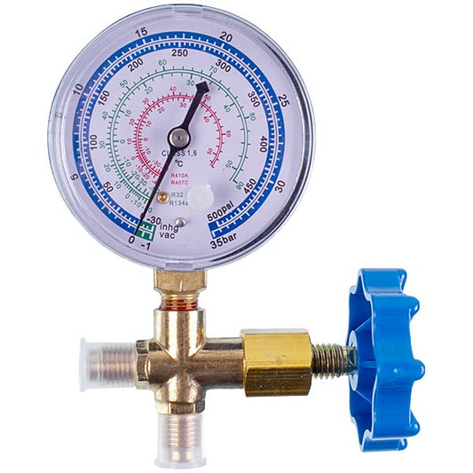 Manometric manifold 1-valve WJ-466GF (R-32 R-410 R-134 R-407)