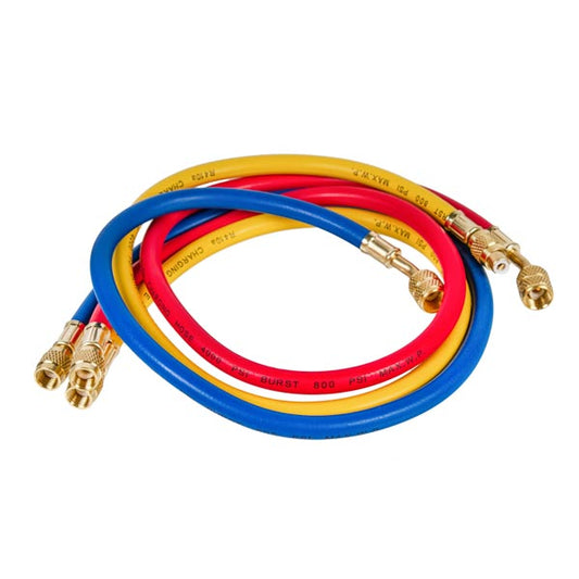 Filling hose set C336-S (3 pcs.x900mm 1/4''-5/16''SAE) for Freon R-410