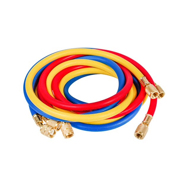 Set of filling hoses C360-S (3 pcs.x1500mm 1/4''-5/16'' SAE) for Freon R-410