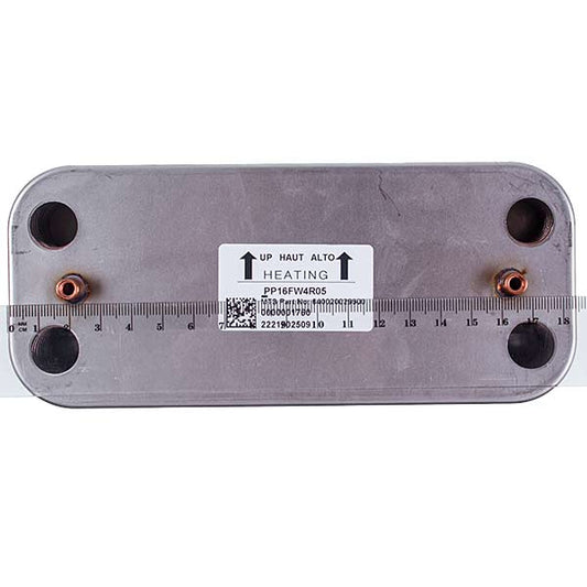 DHW Plate Heat Exchanger (16 plates) for Gas Boiler Ariston Cenus One, Alteas One, Clas 65116537